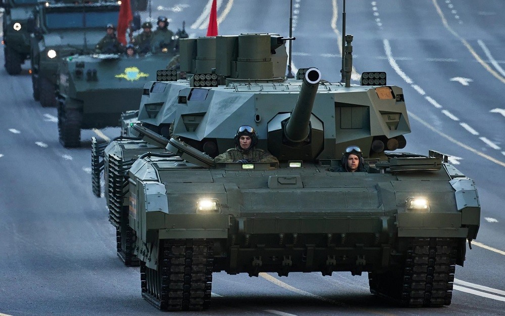 (04.25) Xe tăng T-14 Armata của Nga được cho là đã xuất hiện tại Ukraine. (Nguồn: Getty Images)