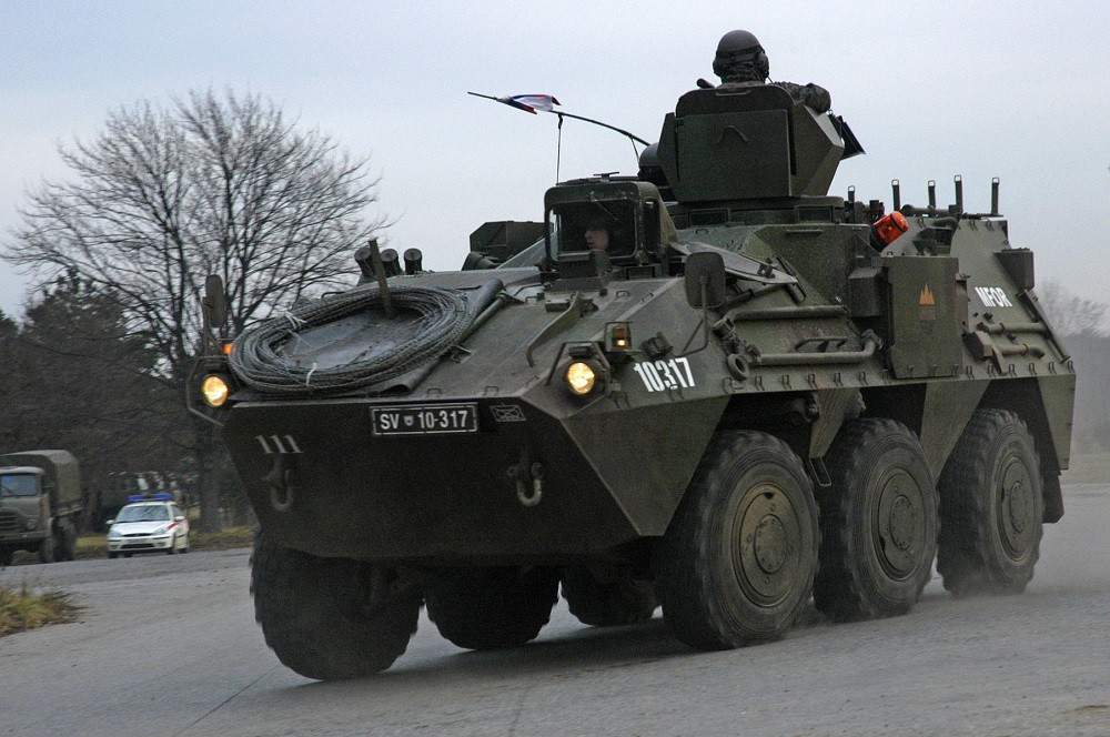 (04.27) Slovenia được cho là đã bí mật gửi xe bóc thép chở quân Valuk tới Ukraine trong tuần này. (Nguồn: Bộ Quốc phòng Slovenia)