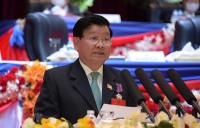 Chủ tịch nước Lào thăm Campuchia, củng cố quan hệ truyền thống tốt đẹp