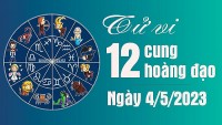 Tử vi 12 cung hoàng đạo Thứ Năm ngày 4/5/2023: Bảo Bình hạnh phúc ngọt ngào