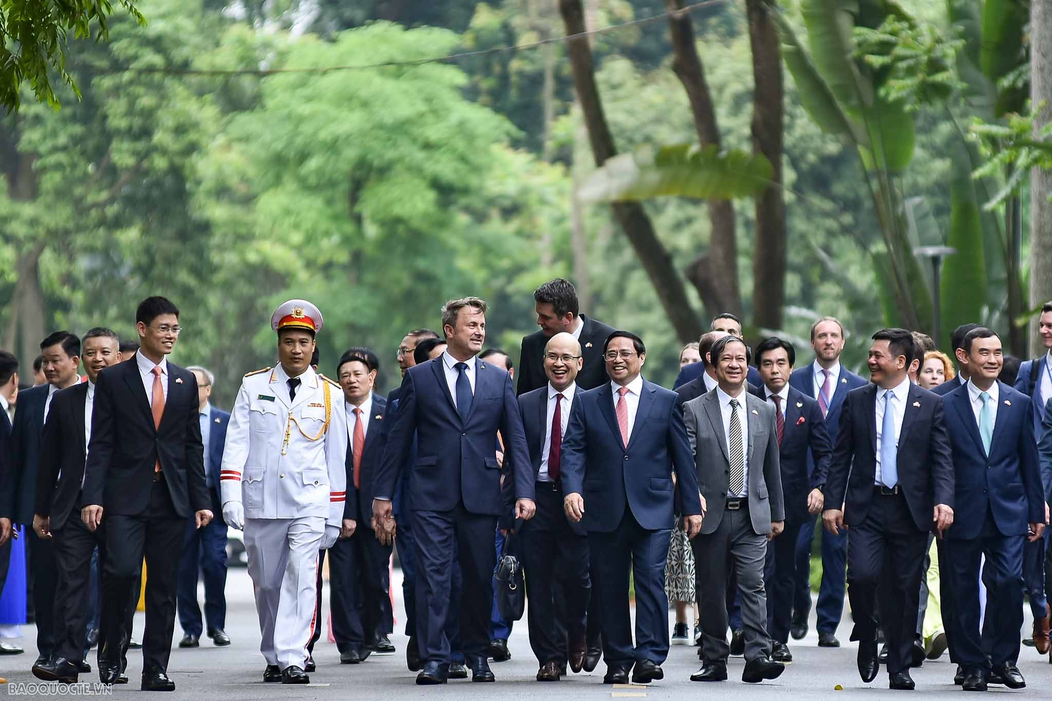 PM Pham Minh Chinh hosts welcome ceremony for Luxembourg’s PM Xavier Bettel