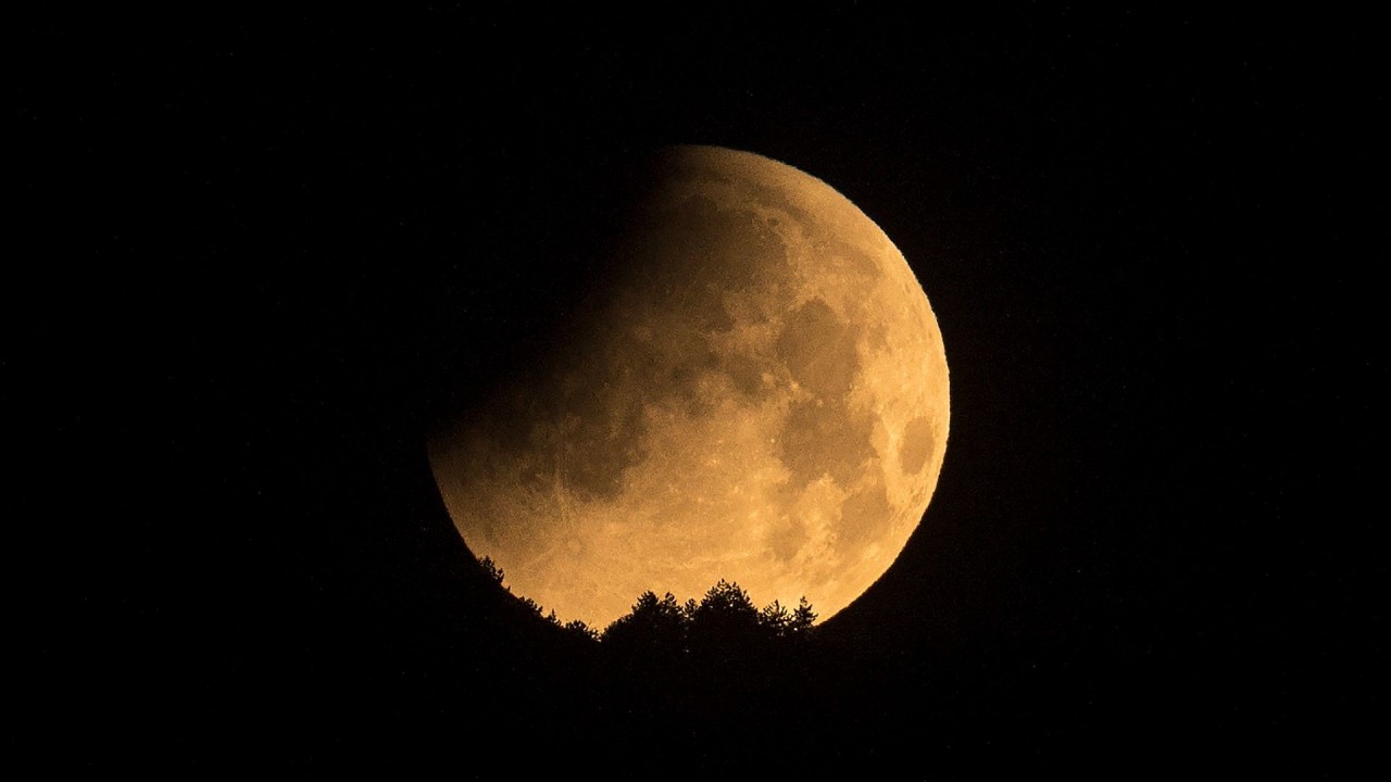 The moon will darken but not completely disappear as it slips into Earth's outer shadow on Friday (May 5), creating a penumbral lunar eclipse. (Photo: Space)