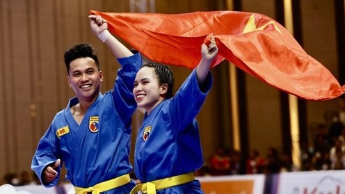 Karate, Vovinam thi đấu thành công, thể thao Việt Nam vươn lên vị trí thứ 3 tại SEA Games 32