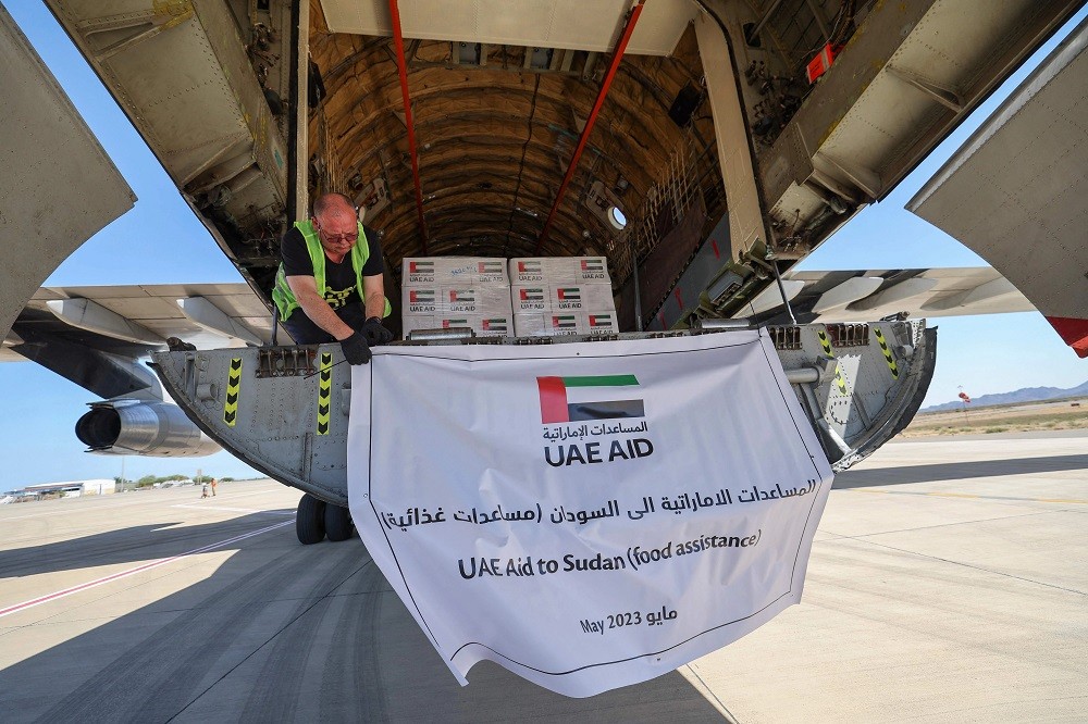 (05.09) UAE tiếp tục gửi hàng trăm tấn hàng viện trợ tới Sudan. (Nguồn: AFP)