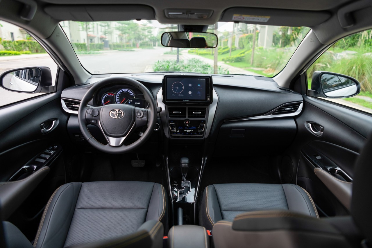Nội thất Toyota Vios 2023 vừa ra mắt không thay đổi nhiều.