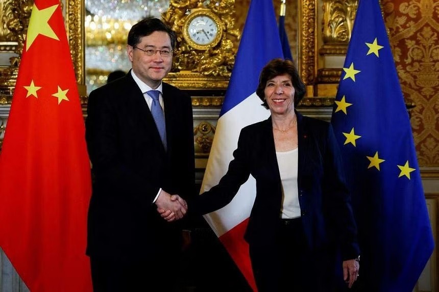 Ngoại trưởng Pháp nói 'hiểu vai trò quan trọng' của Trung Quốc trên trường quốc tế, bày tỏ với Bắc Kinh các 'nỗi lo'. (Nguồn: EPA-EFE)