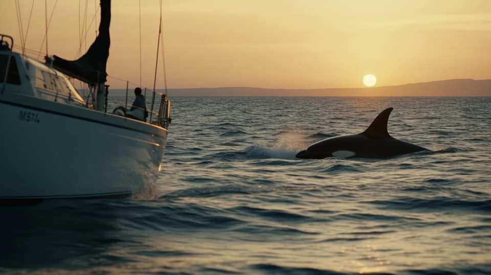 Chưa thể giải thích chính xác hiện tượng cá voi sát công thuyền buồm vùng biển gần bán đảo Iberia