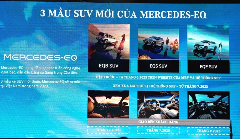 Mercedes-Benz sẽ cho ra mắt thị trường Việt Nam thêm 3 mẫu xe điện