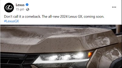 Lexus 'nhá hàng' hình ảnh đầu tiên về Lexus GX 2024