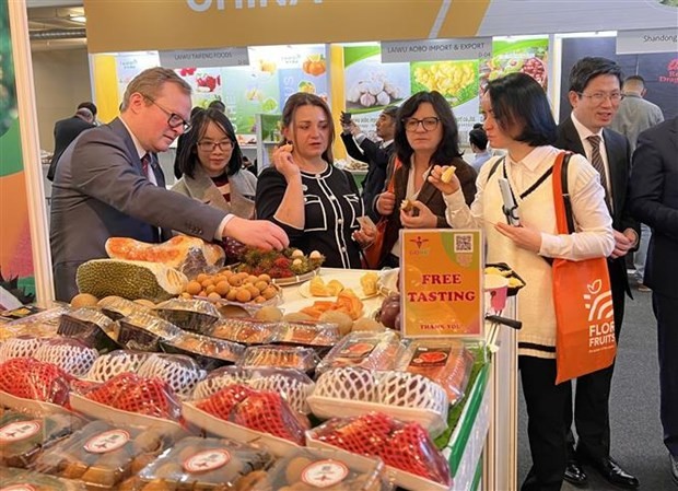 Nông sản Việt được khen ngợi tại hội chợ nông nghiệp, thực phẩm lớn nhất Bắc Ireland. (Nguồn: TTXVN)