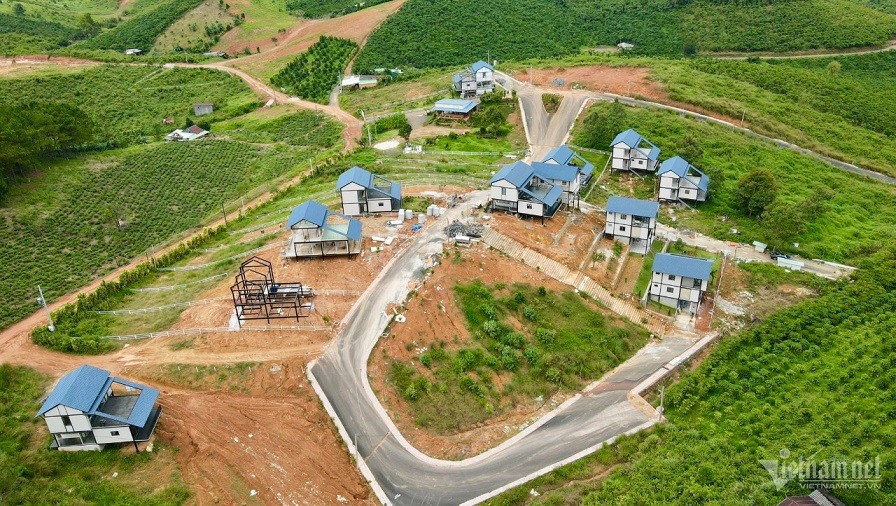 Một khu đất phân lô tại huyện Bảo Lâm, Lâm Đồng. (Nguồn: Vietnamnet)