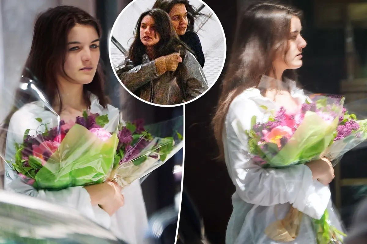 Suri Cruise mua hoa tặng Katie Holmes nhân dịp Ngày của Mẹ