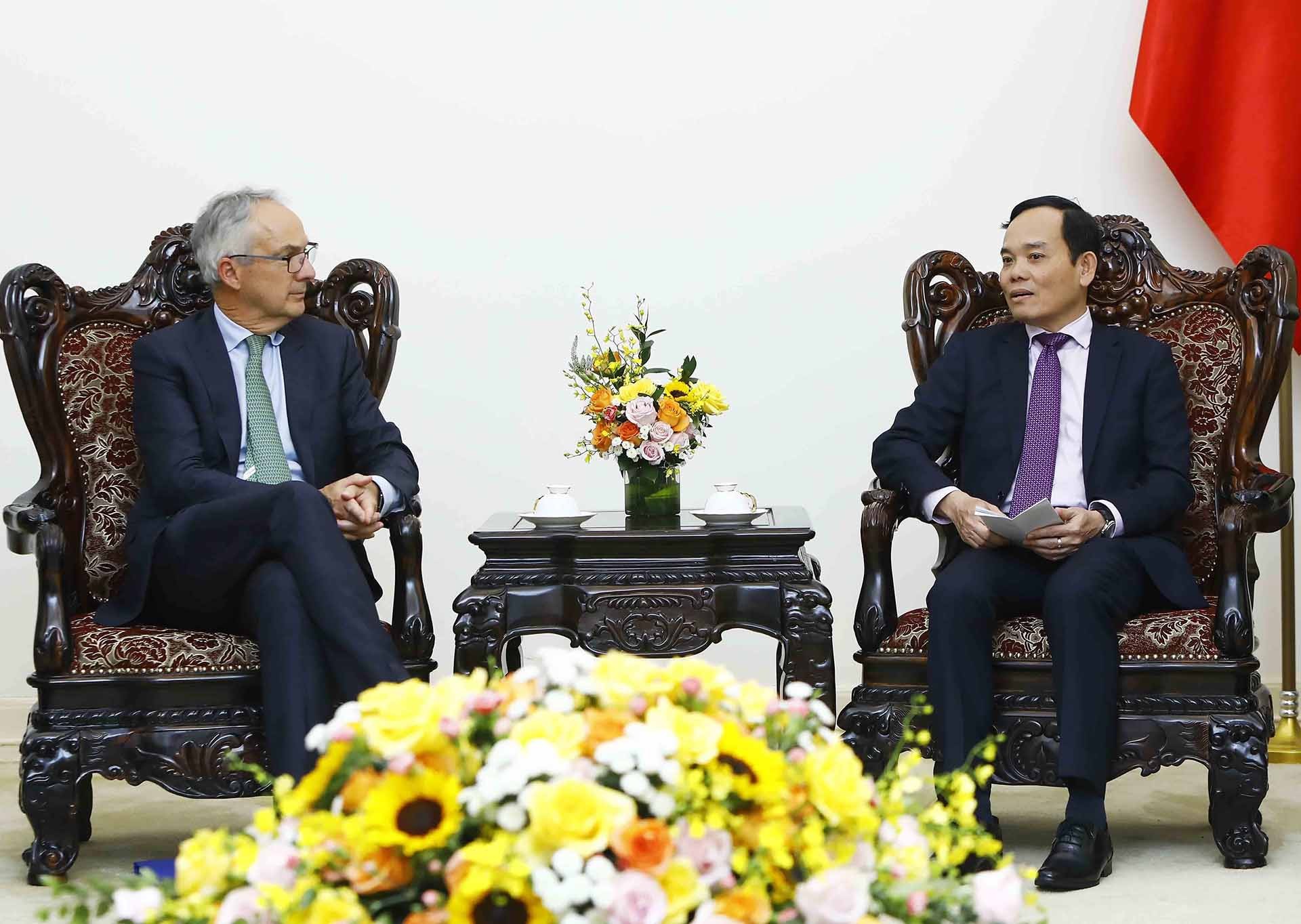 Phó Thủ tướng Trần Lưu Quang tiếp Đặc phái viên về Đông Nam Á của Chính phủ Australia Nicholas Moore. (Nguồn: TTXVN)