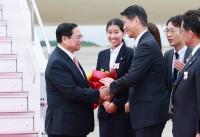 Thủ tướng Phạm Minh Chính tới Hiroshima bắt đầu dự Hội nghị thượng đỉnh G7 mở rộng và làm việc tại Nhật Bản