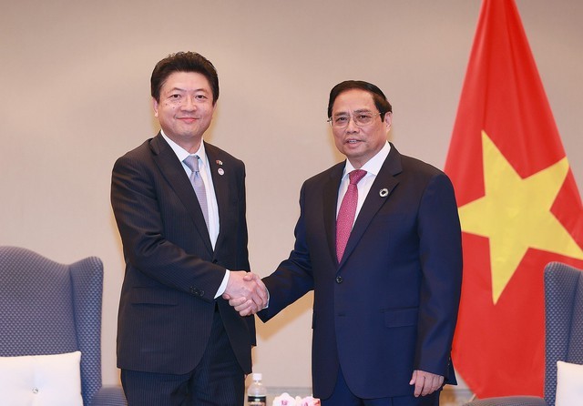 Thủ tướng Phạm Minh Chính tiếp lãnh đạo một số tập đoàn kinh tế lớn của Nhật Bản