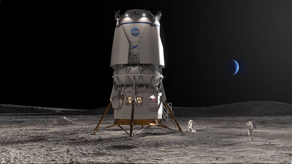 NASA hợp tác với Blue Origin đưa phi hành gia lên Mặt Trăng