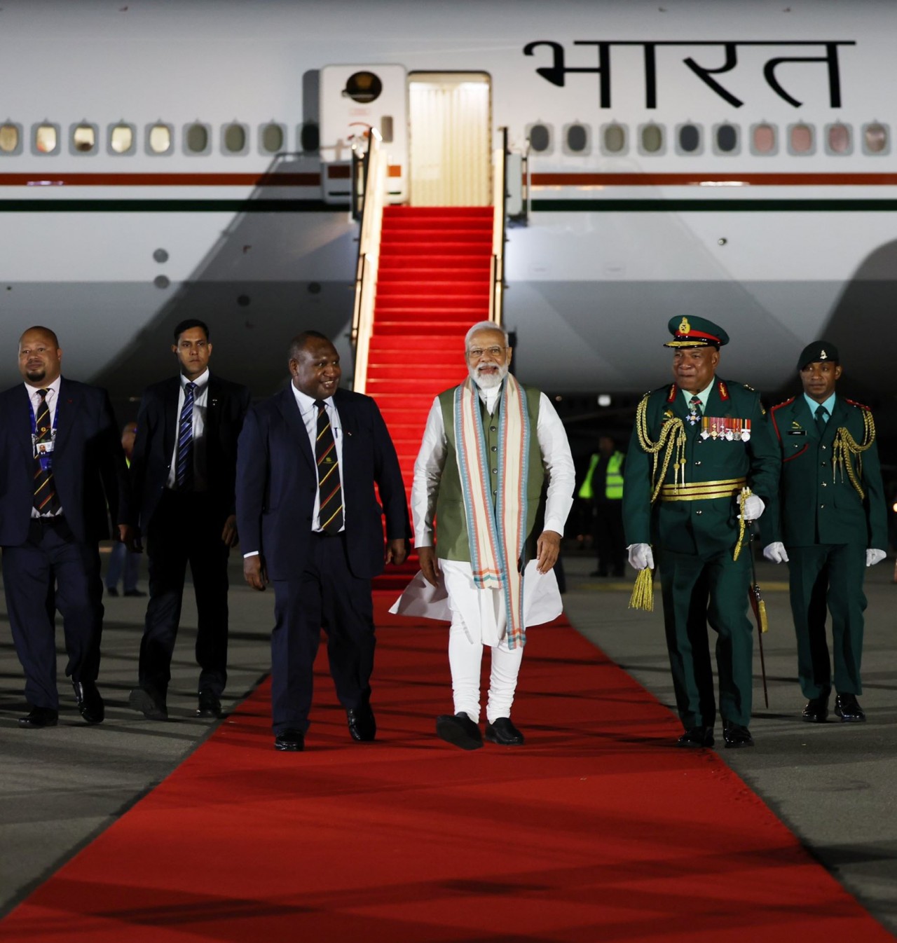 Thủ tướng Ấn Độ Narendra Modi bắt đầu chuyến thăm Papua New Guinea từ ngày 21/5. (Nguồn: Twitter)