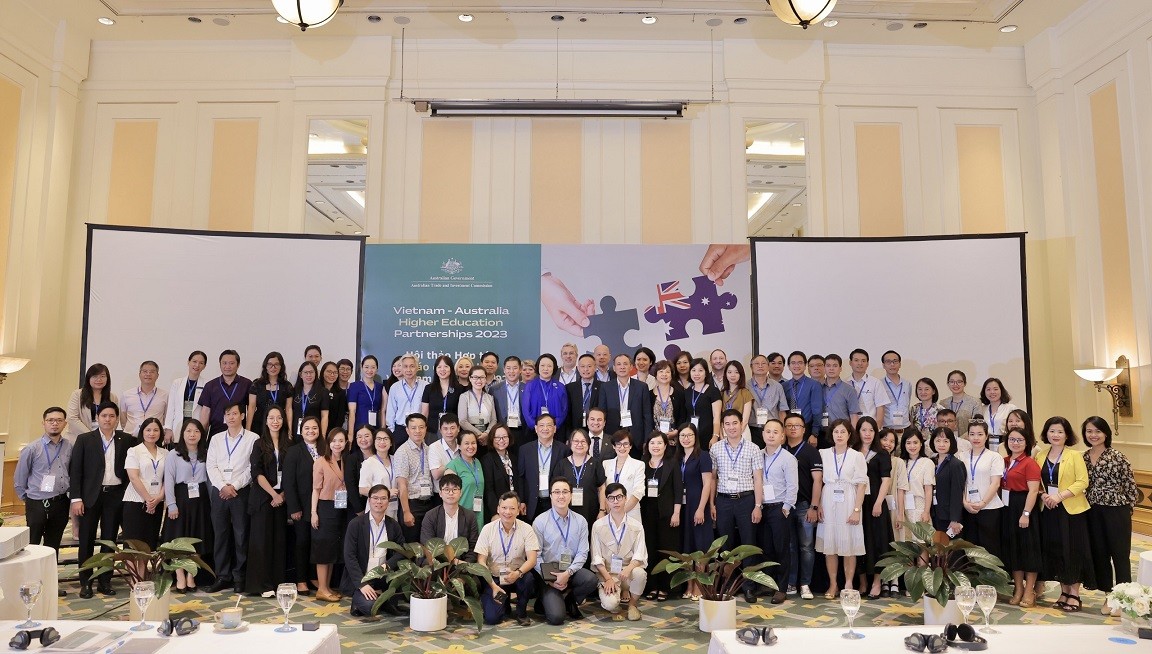 Hội thảo thu hút sự quan tâm của các trường đại học và cơ sở đào tạo từ nhiều tỉnh, thành Việt Nam. (Nguồn: ĐSQ Australia tại VN)