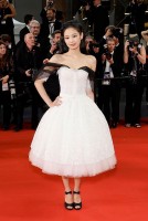 Caylee Cowan (dress by Nguyen Minh Tuan) 'Club Zero' Cannes Film