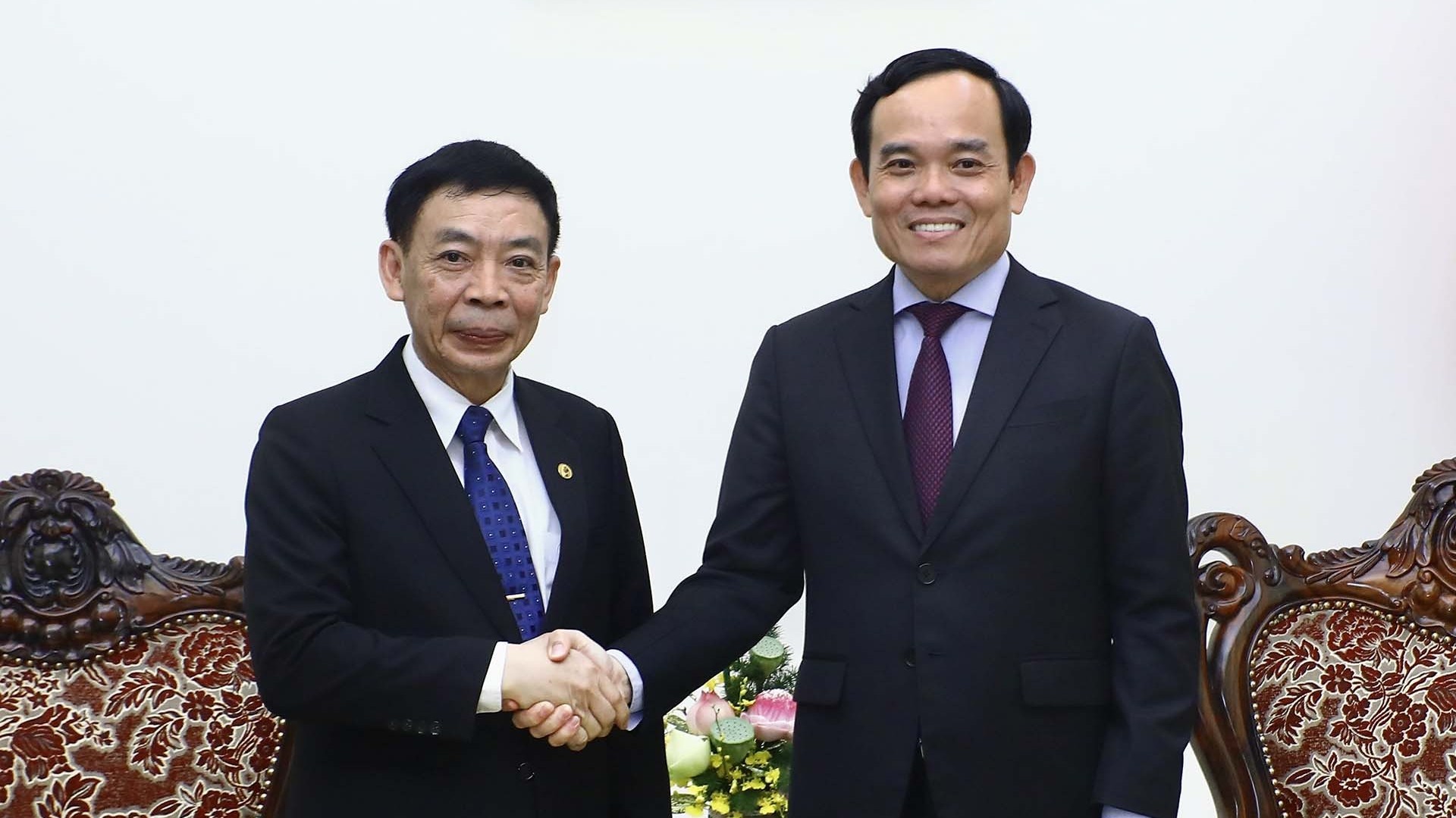 Phó Thủ tướng Chính phủ Trần Lưu Quang tiếp Bộ trưởng Bộ Nội vụ Lào