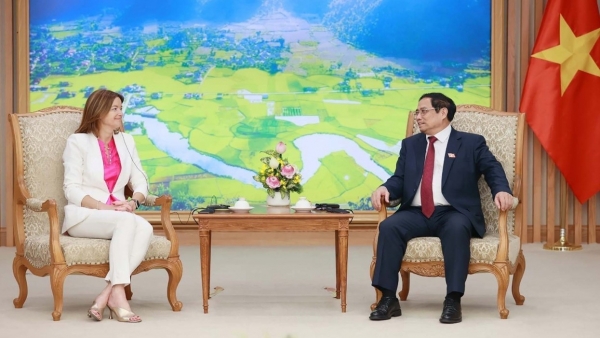 Prime Minister Pham Minh Chinh receives Slovenian Deputy Prime Minister