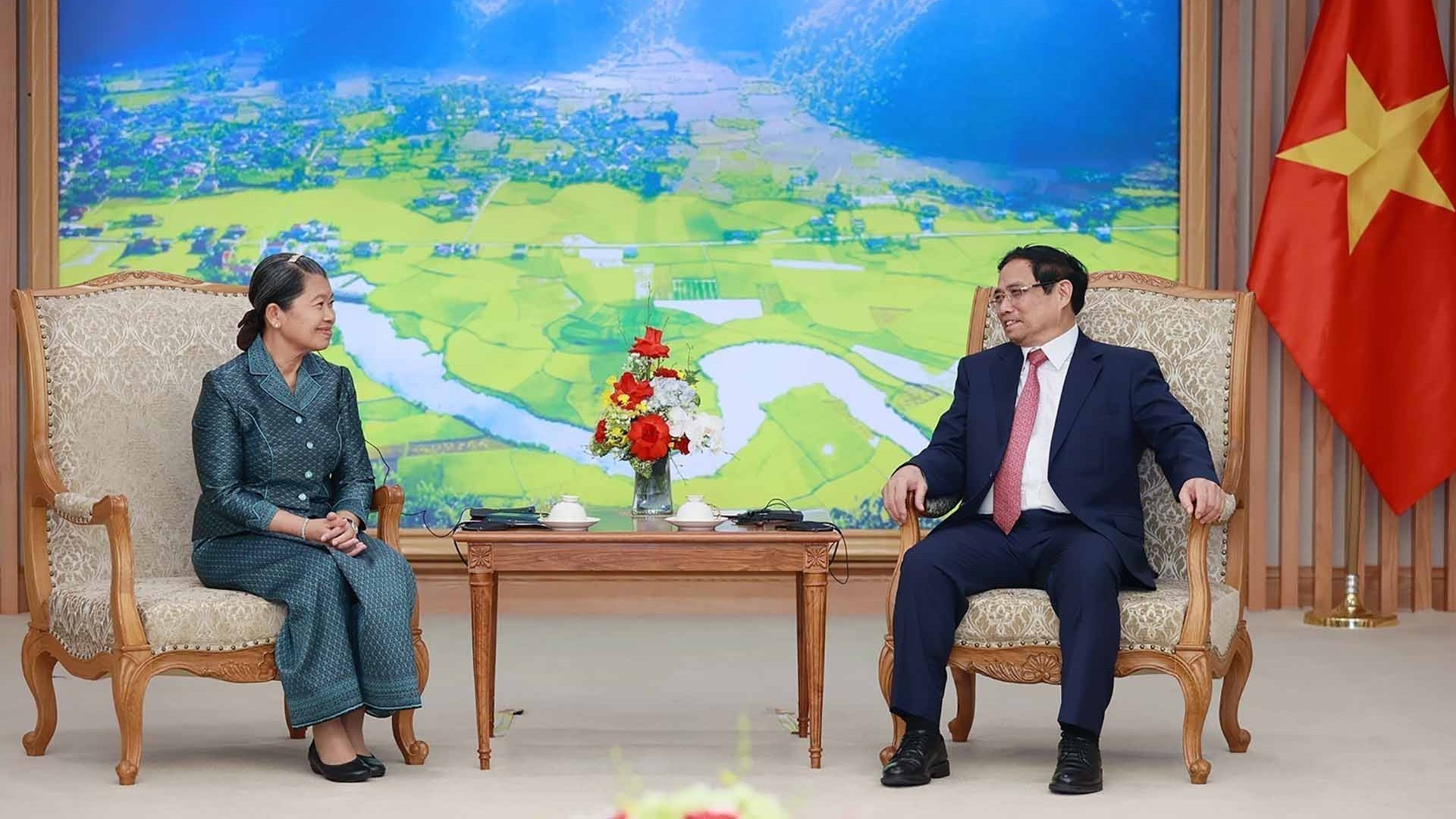 Thủ tướng Phạm Minh Chính tiếp Phó Thủ tướng Vương quốc Campuchia