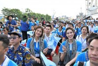 Hoa hậu Đoàn Thiên Ân và Đỗ Thị Hà tham gia chương trình 'Sinh viên với biển, đảo Tổ quốc' năm 2023