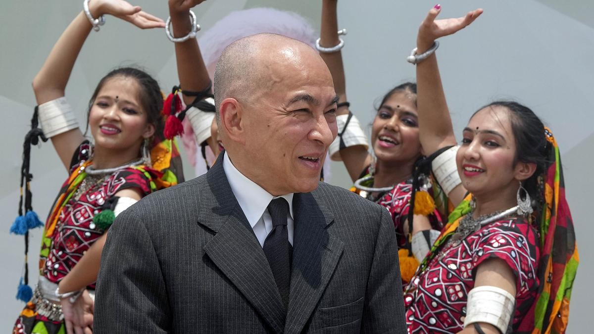 Quốc vương Campuchia Norodom Sihamoni thăm Ấn Độ từ ngày 29-31/5. (Nguồn: The Hindu)