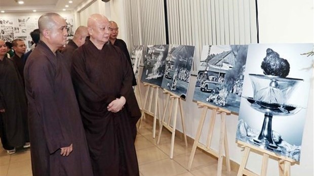 Exhibition showcases press materials on Buddhism