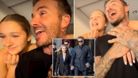 Gia đình David Beckham sum họp, cùng đi xem danh ca Elton John biểu diễn