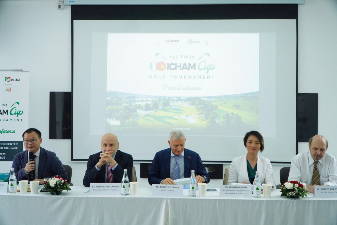 Hơn 100 vận động viên tham gia giải golf 'THE FIRST ICHAM CUP' chào mừng 50 năm quan hệ Việt Nam-Italy