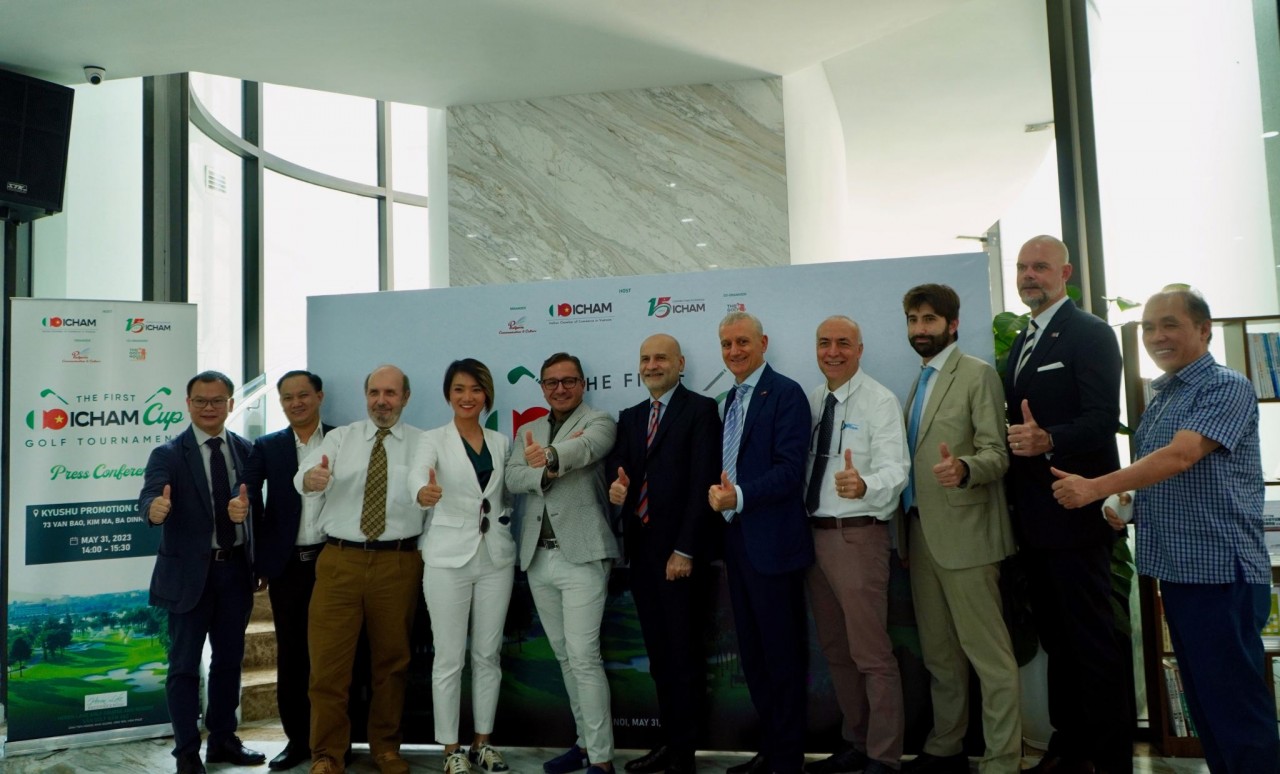 Hơn 100 vận động viên tham gia giải golf 'THE FIRST ICHAM CUP' chào mừng 50 năm quan hệ Việt Nam-Italy