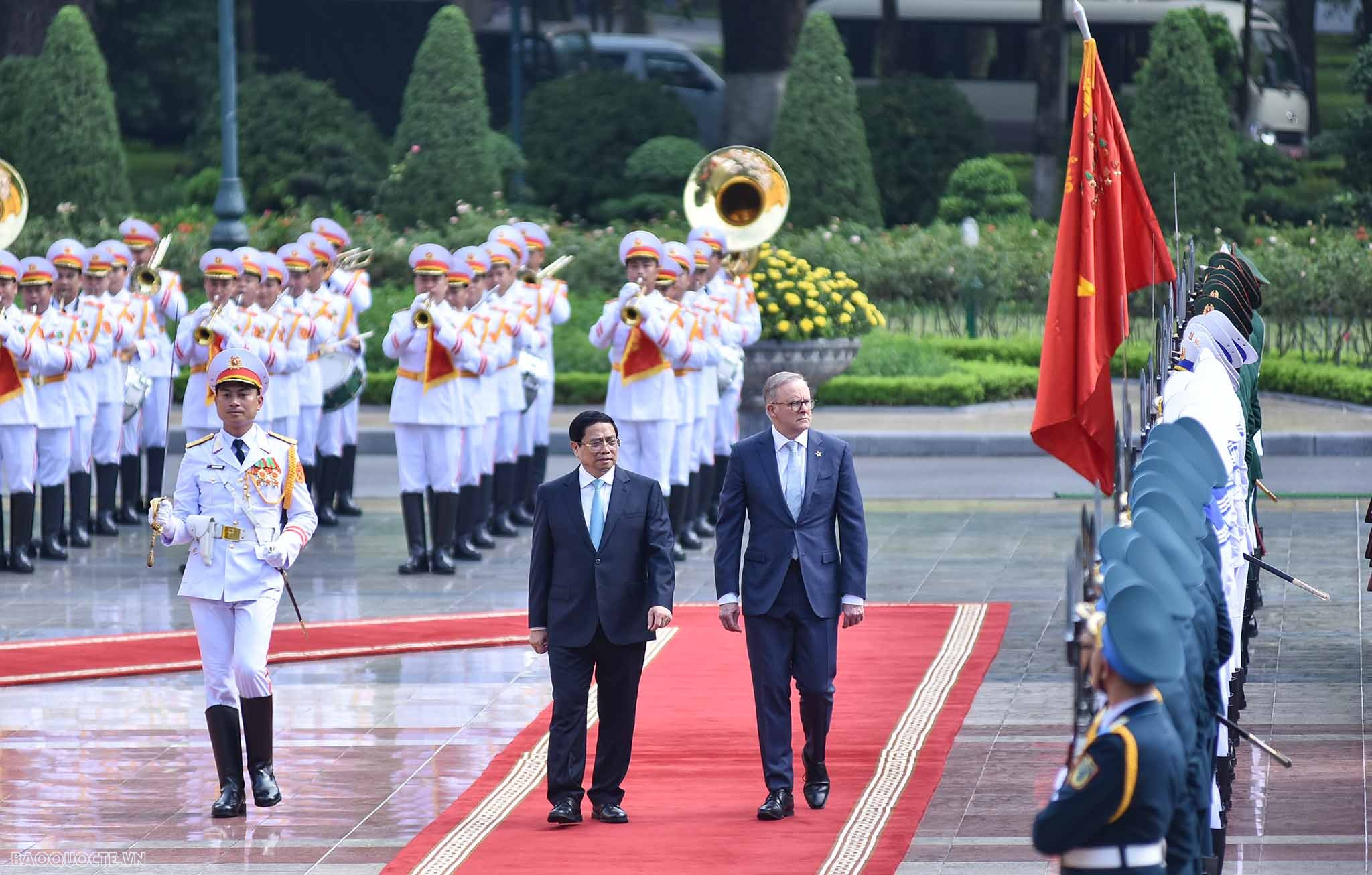 Lễ đón chính thức Thủ tướng Australia Anthony Albanese tại Phủ Chủ tịch Lễ đón chính thức Thủ tướng Australia Anthony Albanese tại Phủ Chủ tịch