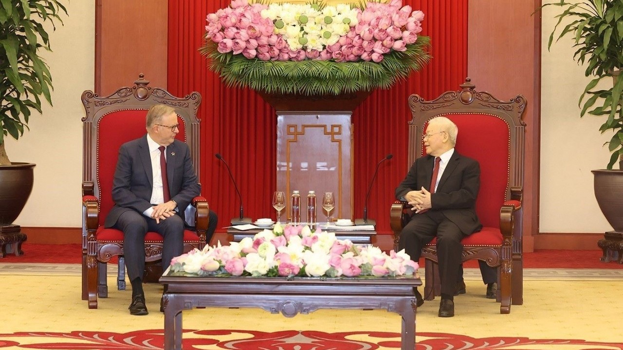 Tổng Bí thư Nguyễn Phú Trọng: Quan hệ Việt Nam-Australia có triển vọng phát triển tốt đẹp