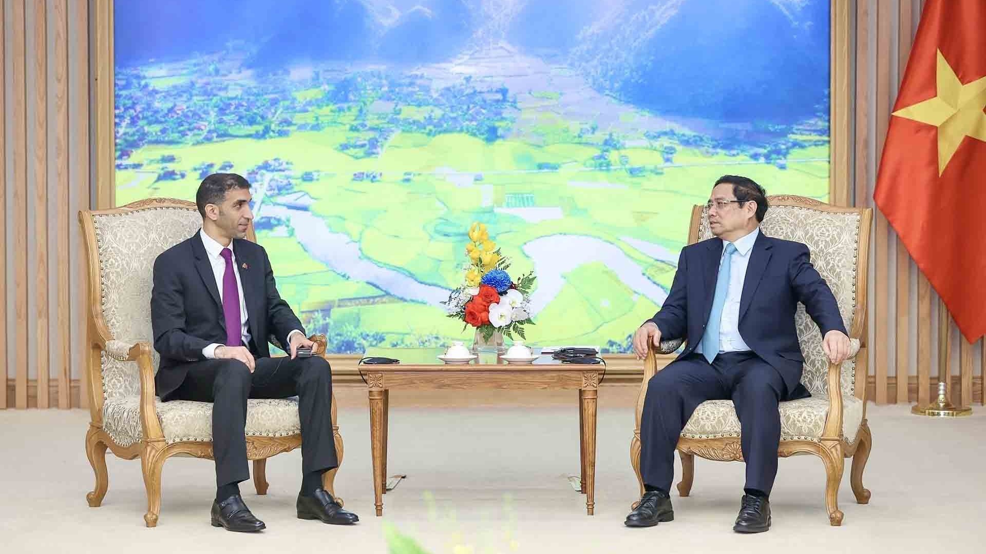 Thủ tướng Phạm Minh Chính tiếp Quốc vụ khanh phụ trách Thương mại quốc tế, Bộ Ngoại thương UAE