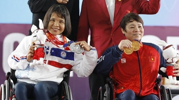 Đoàn thể thao người khuyết tật Việt Nam xếp thứ 3 tại ASEAN Para Games 12