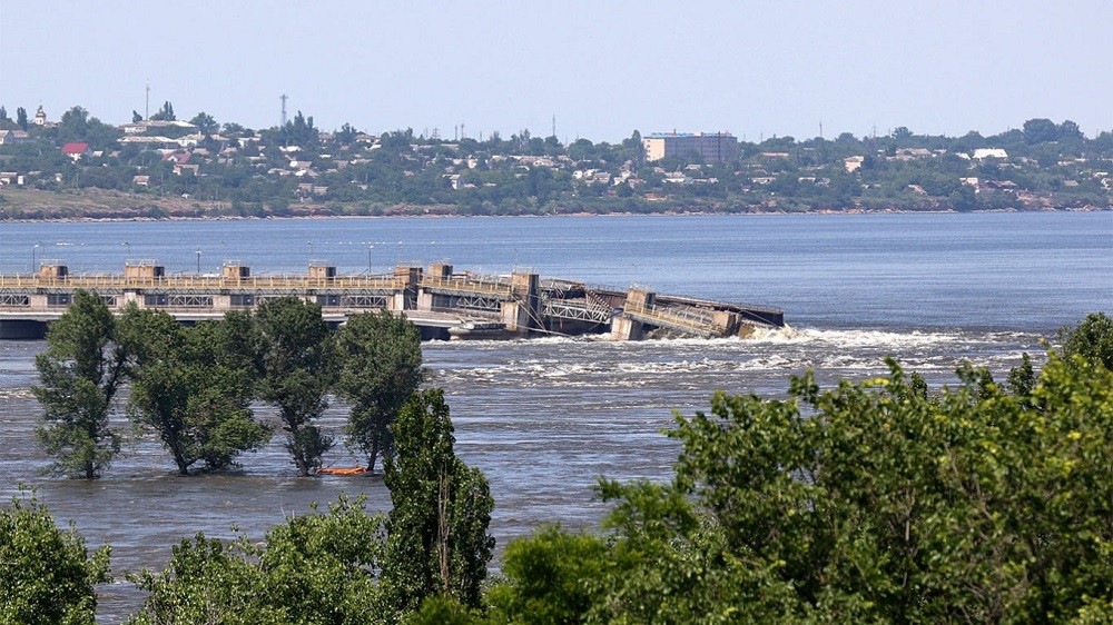 (06.08) Vụ vỡ đập thủy điện Kakhovka đã gây ra lũ lụt nghiêm trọng tại các khu vực lân cận của Ukraine. (Nguồn: TASS)