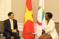 Bộ trưởng Ngoại giao Bùi Thanh Sơn gặp Tổng thư ký OIF và tiếp Cục trưởng Cục Phát triển kinh tế và thương mại Hong Kong