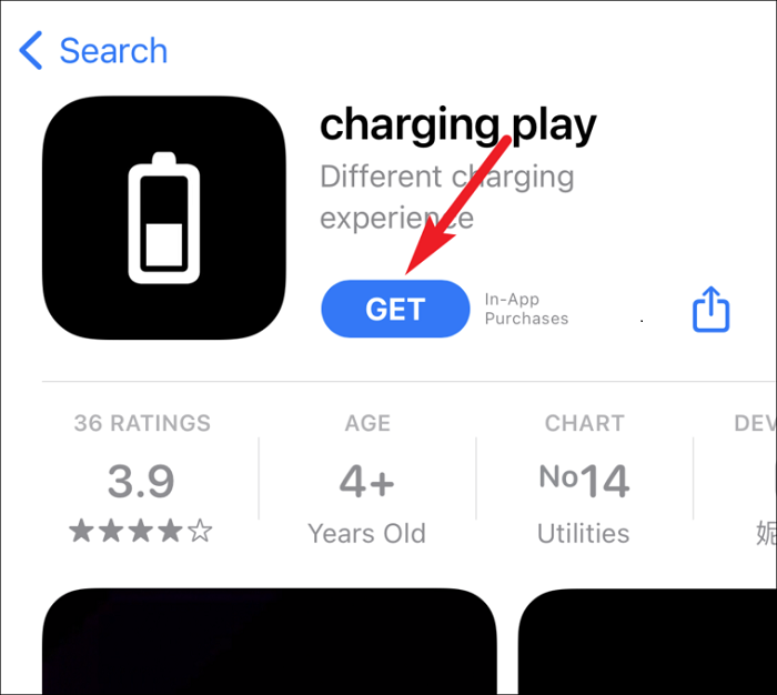 Truy cập vào ứng dụng Charging Play