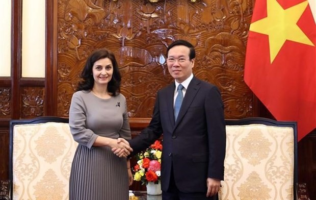 President Vo Van Thuong receives outgoing Bulgarian Ambassador