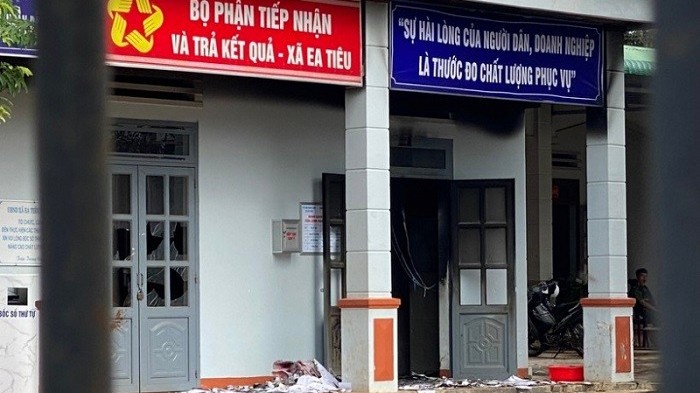 Đã bắt 6 đối tượng tấn công trụ sở Công an xã tại Đắk Lắk