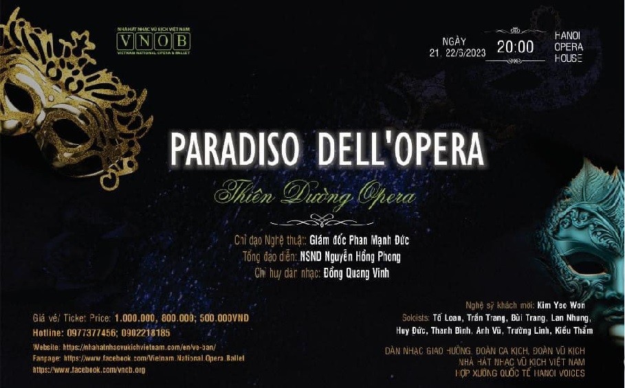 Famous Italian opera excerpts to be performed at Hanoi Opera House