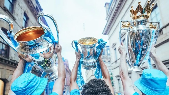 Anh: Man City diễu hành mừng 3 danh hiệu vô địch mùa giải 2022/23