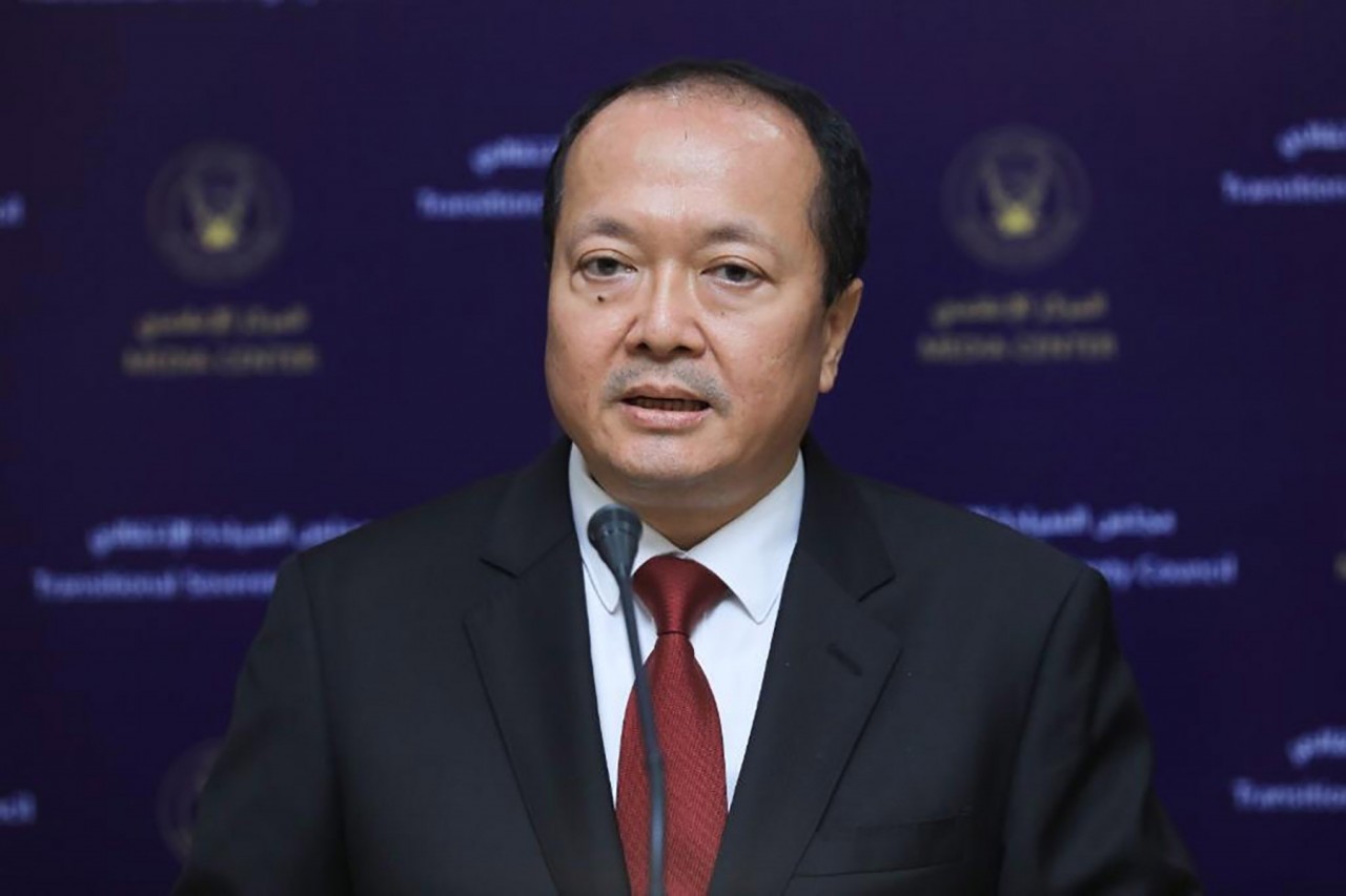 Đại sứ Việt Nam tại Ai Cập kiêm nhiệm Sudan Nguyễn Huy Dũng. (Nguồn: ĐSQ VN tại Ai Cập)