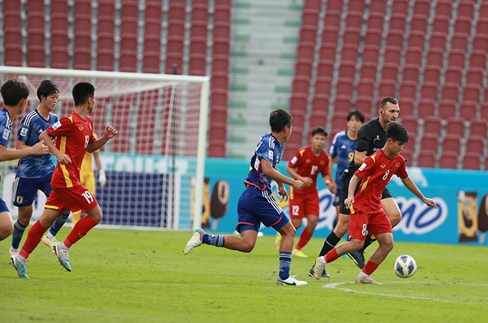VCK U17 châu Á 2023: U17 Việt Nam thua đậm đội U17 Nhật Bản