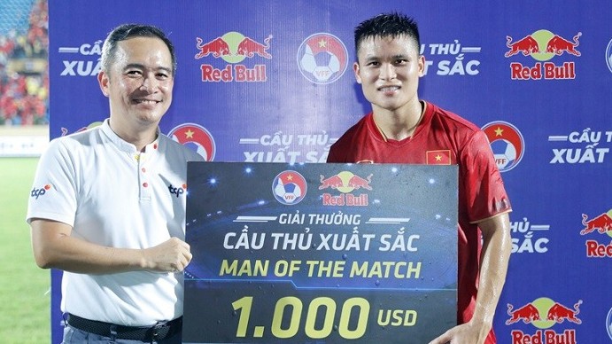 Tuấn Hải là cầu thủ xuất sắc nhất trận giao hữu đội tuyển Việt Nam vs Syria