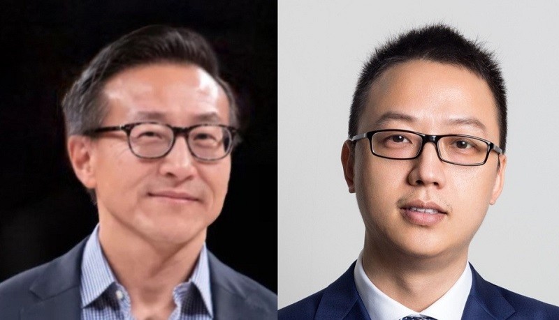 oe Tsai (trái) và Eddie Wu (phải) sẽ đảm nhiệm vị trí chủ tịch và giám đốc điều hành tập đoàn thương mại điện tử lớn nhất Trung Quốc.