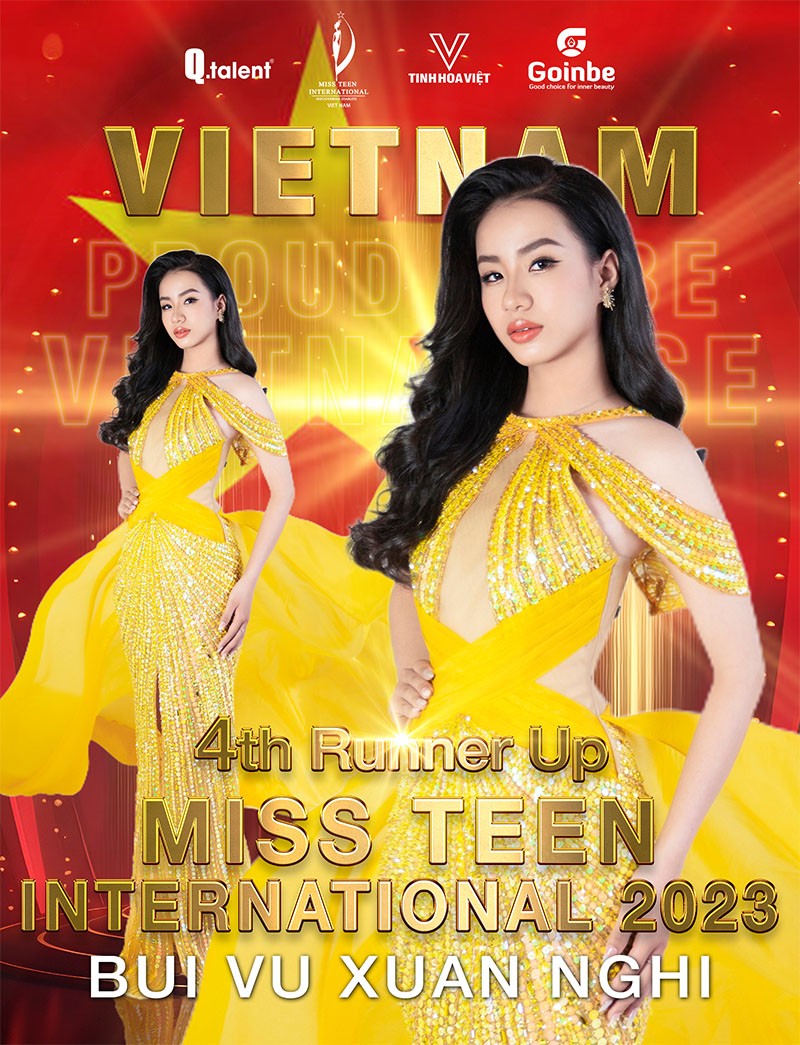 Bùi Vũ Xuân Nghi - Á hậu 4 cuộc thi Miss Teen International 2023