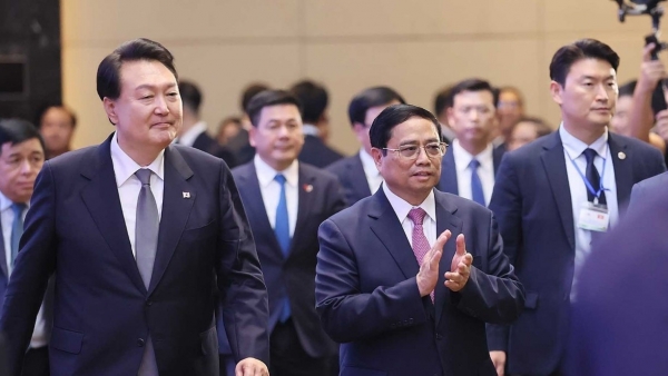 PM Pham Minh Chinh, RoK President attend Vietnam-RoK Business Forum