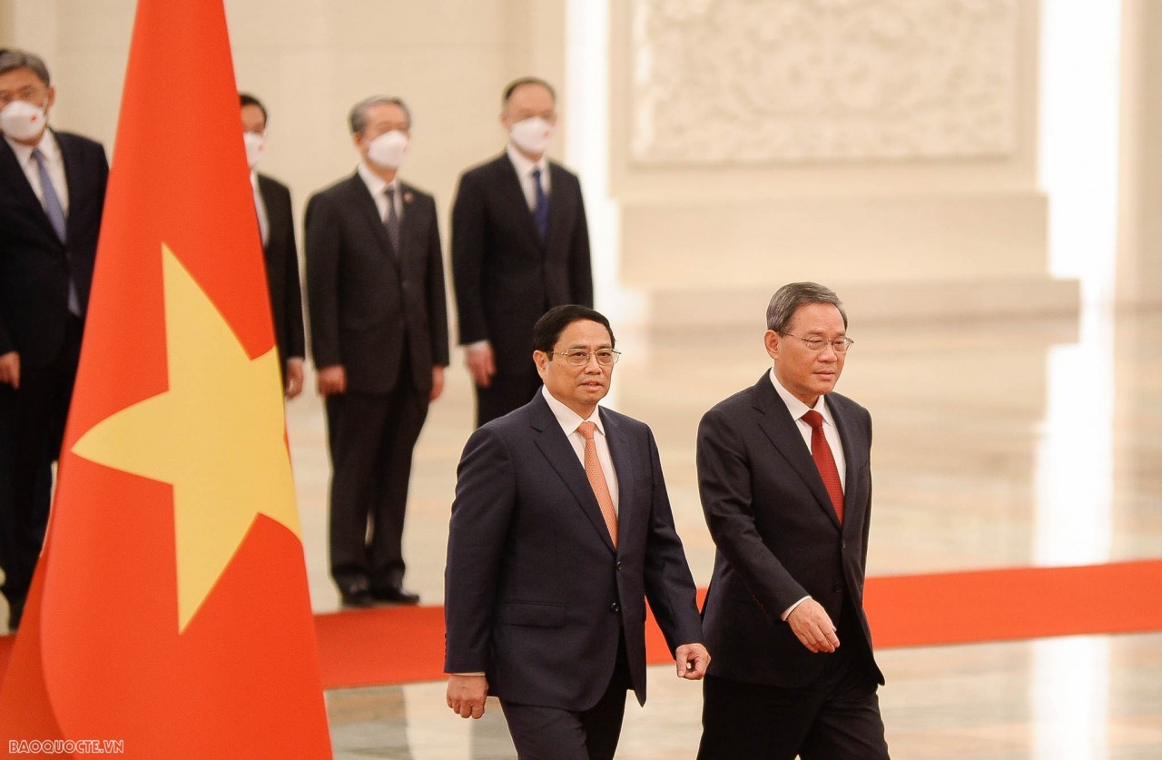 Chinese leader hosts welcome ceremony for Prime Minister Pham Minh Chinh in Beijing